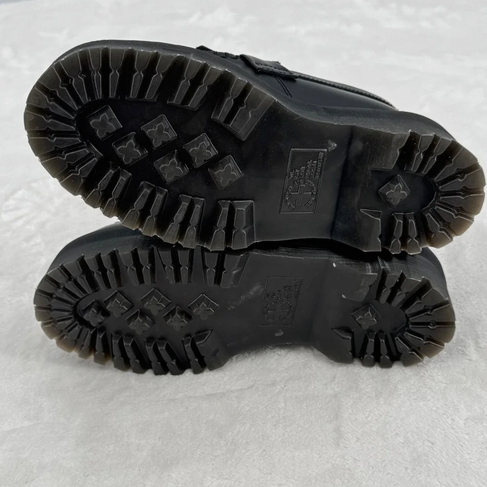 Dr Martens Adrian Quad Kiltie Platform Loafers Black Leather Womens 6 Retro Vibe - Picture 7 of 8